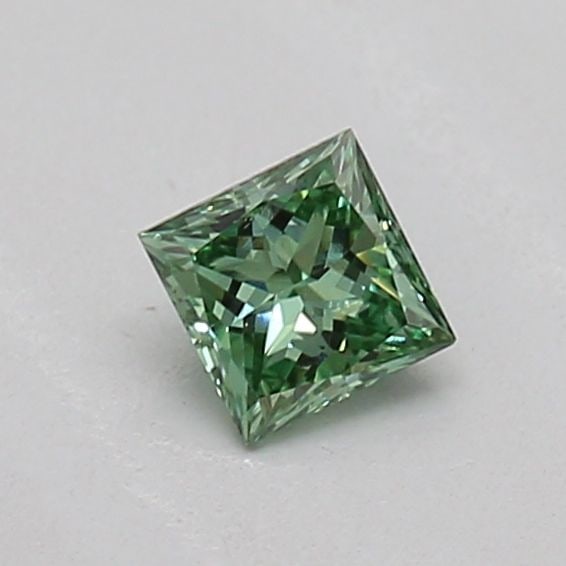 Loose Diamond - PRINCESS 0.17ct Fancy Vivid Green VS2: Loose Diamond - PRINCESS 0.17ct Fancy Vivid Green VS2 Source: This is a real non-mined Diamond that has been grown in a lab Shape: PRINCESS Carats: 0.17 Color: Fancy Vivid Green Certification: IGI Vid