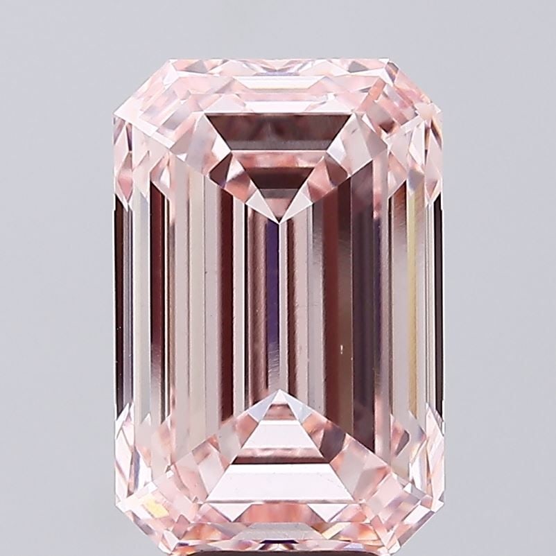Loose Diamond - EMERALD 8.01ct Fancy Intense Pink VS1: Loose Diamond - EMERALD 8.01ct Fancy Intense Pink VS1 Source: This is a real non-mined Diamond that has been grown in a lab Shape: EMERALD Carats: 8.01 Color: Fancy Intense Pink Certification: IGI Vid