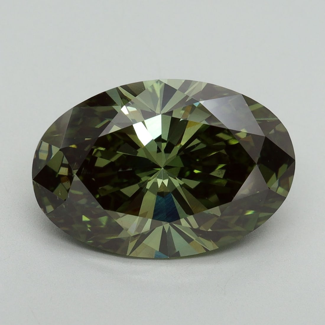 Loose Diamond - OVAL 6.01ct Fancy Vivid Green VS2 (1 of 1)