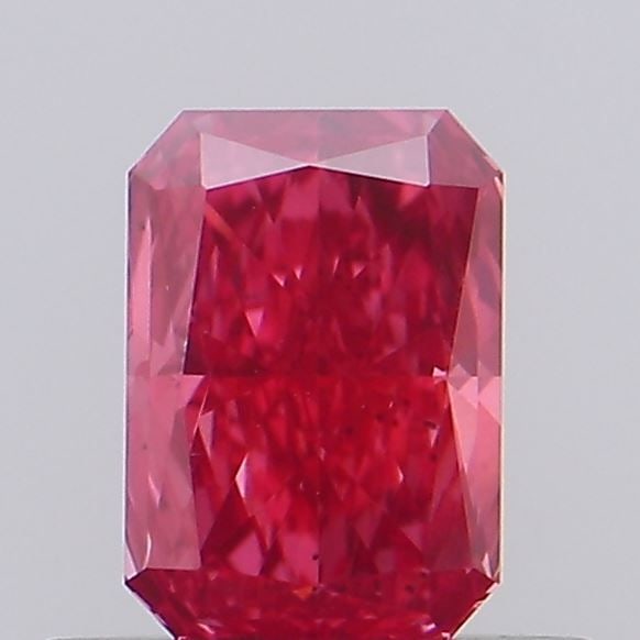 Loose Diamond - RADIANT 0.41ct Fancy Vivid Red VS2: Loose Diamond - RADIANT 0.41ct Fancy Vivid Red VS2 Source: This is a real non-mined Diamond that has been grown in a lab Shape: RADIANT Carats: 0.41 Color: Fancy Vivid Red Certification: NONE Video: