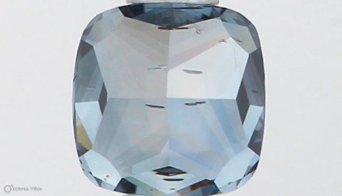 Loose Diamond - CUSHION MODIFIED 0.5ct Fancy Vivid Blue SI1: Loose Diamond - CUSHION MODIFIED 0.5ct Fancy Vivid Blue SI1 Source: This is a real non-mined Diamond that has been grown in a lab Shape: CUSHION MODIFIED Carats: 0.5 Color: Fancy Vivid Blue Certificat