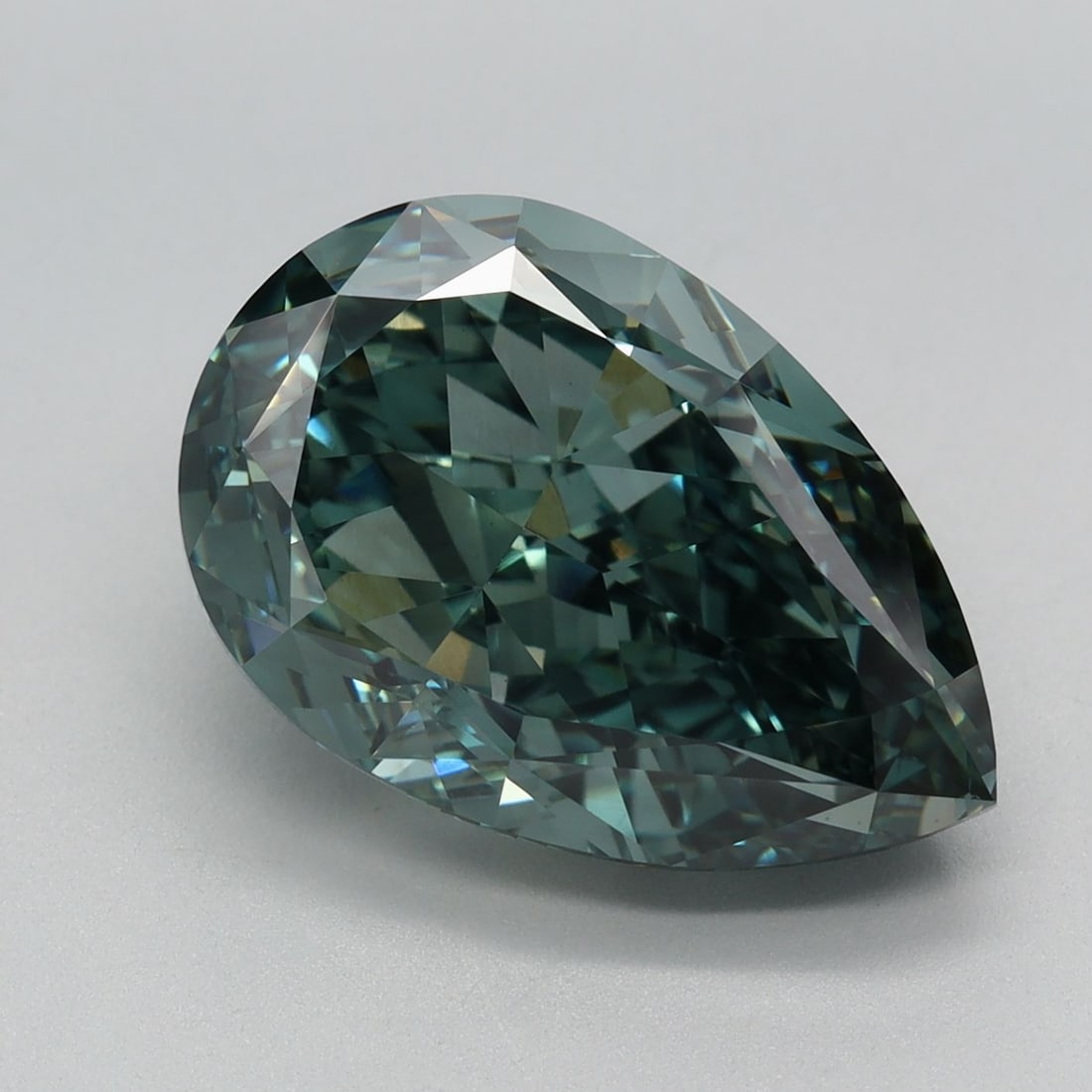 Loose Diamond - PEAR 5.65ct Fancy Vivid Green VVS2 (1 of 1)