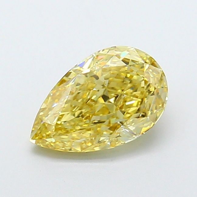 Loose Diamond - PEAR 1.3ct Fancy Vivid Yellow VVS2: Loose Diamond - PEAR 1.3ct Fancy Vivid Yellow VVS2 Source: This is a real non-mined Diamond that has been grown in a lab Shape: PEAR Carats: 1.3 Color: Fancy Vivid Yellow Certification: NONE Video: