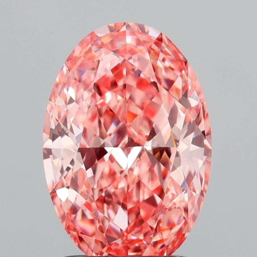 Loose Diamond - OVAL 1.78ct Fancy Vivid Pink VVS2: Loose Diamond - OVAL 1.78ct Fancy Vivid Pink VVS2 Source: This is a real non-mined Diamond that has been grown in a lab Shape: OVAL Carats: 1.78 Color: Fancy Vivid Pink Certification: IGI Video: