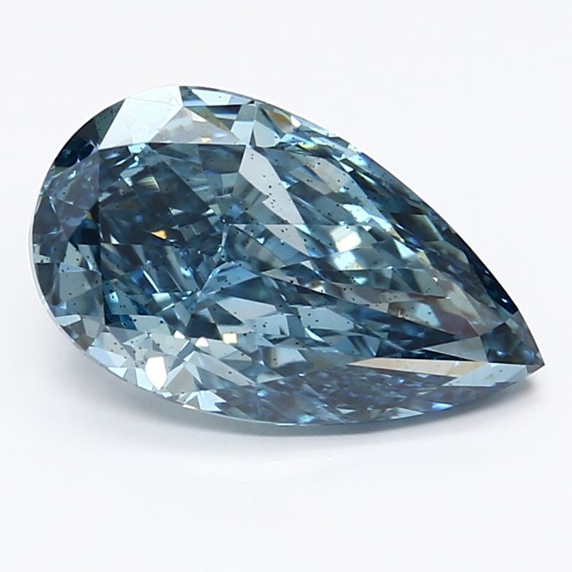 Loose Diamond - PEAR 2.7ct Fancy Vivid Blue SI2: Loose Diamond - PEAR 2.7ct Fancy Vivid Blue SI2 Source: This is a real non-mined Diamond that has been grown in a lab Shape: PEAR Carats: 2.7 Color: Fancy Vivid Blue Certification: IGI Video: