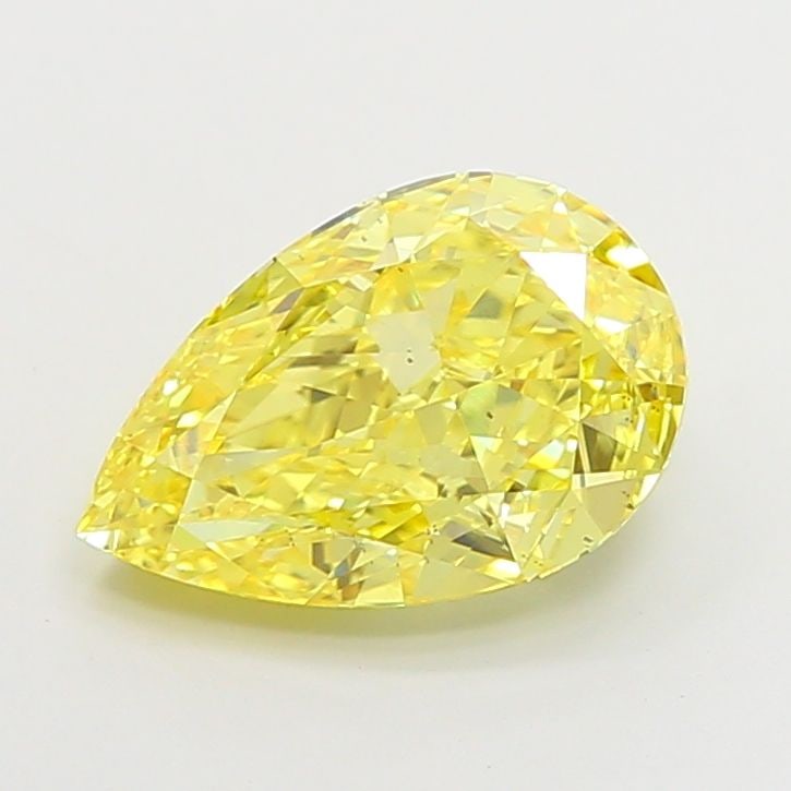 Loose Diamond - PEAR 3.16ct Fancy Vivid Yellow VS2: Loose Diamond - PEAR 3.16ct Fancy Vivid Yellow VS2 Source: This is a real non-mined Diamond that has been grown in a lab Shape: PEAR Carats: 3.16 Color: Fancy Vivid Yellow Certification: IGI Video: