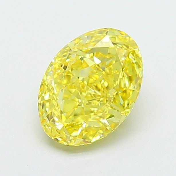 Loose Diamond - OVAL 1.8ct Fancy Vivid Yellow VS2: Loose Diamond - OVAL 1.8ct Fancy Vivid Yellow VS2 Source: This is a real non-mined Diamond that has been grown in a lab Shape: OVAL Carats: 1.8 Color: Fancy Vivid Yellow Certification: IGI Video:
