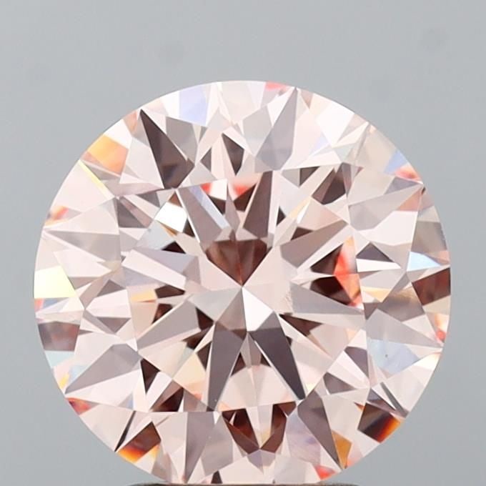 Ideal Loose Diamond - ROUND 3.06ct Fancy Pink VVS2: Ideal Loose Diamond - ROUND 3.06ct Fancy Pink VVS2 Source: This is a real non-mined Diamond that has been grown in a lab Shape: ROUND Carats: 3.06 Color: Fancy Pink Certification: IGI Video: