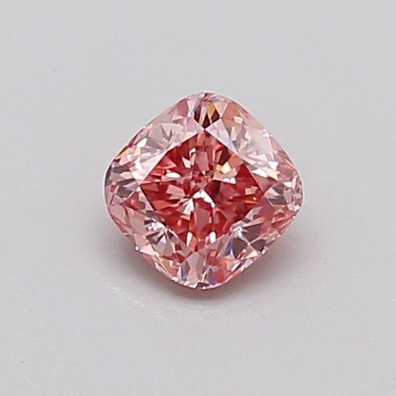 Loose Diamond - CUSHION MODIFIED 0.34ct Fancy Intense Pink VS2: Loose Diamond - CUSHION MODIFIED 0.34ct Fancy Intense Pink VS2 Source: This is a real non-mined Diamond that has been grown in a lab Shape: CUSHION MODIFIED Carats: 0.34 Color: Fancy Intense Pink Cert