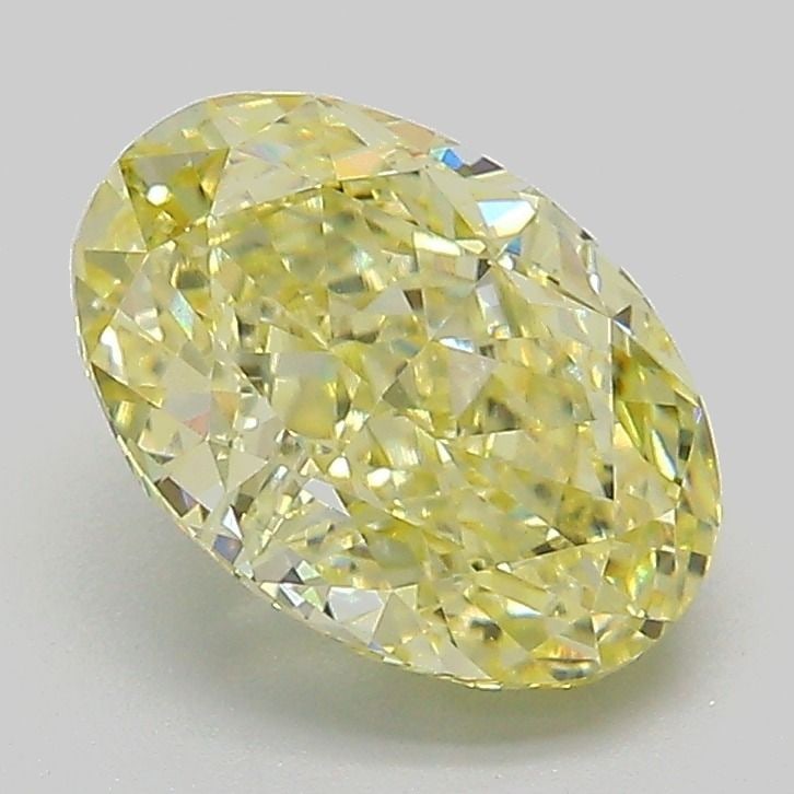 Loose Diamond - OVAL 2.14ct Fancy Yellow VVS2: Loose Diamond - OVAL 2.14ct Fancy Yellow VVS2 Source: This is a real non-mined Diamond that has been grown in a lab Shape: OVAL Carats: 2.14 Color: Fancy Yellow Certification: IGI Video: