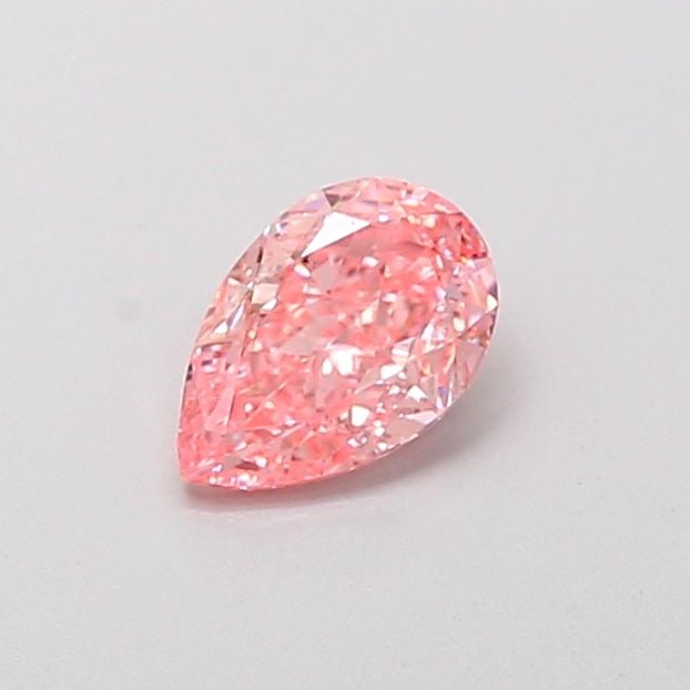Loose Diamond - PEAR 0.58ct Fancy Vivid Pink VS1: Loose Diamond - PEAR 0.58ct Fancy Vivid Pink VS1 Source: This is a real non-mined Diamond that has been grown in a lab Shape: PEAR Carats: 0.58 Color: Fancy Vivid Pink Certification: IGI Video:
