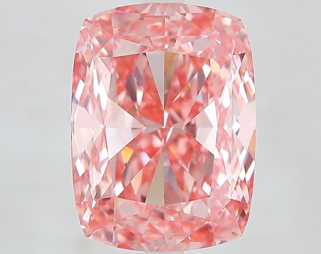 Loose Diamond - CUSHION MODIFIED 8.03ct Fancy Vivid Pink VVS2: Loose Diamond - CUSHION MODIFIED 8.03ct Fancy Vivid Pink VVS2 Source: This is a real non-mined Diamond that has been grown in a lab Shape: CUSHION MODIFIED Carats: 8.03 Color: Fancy Vivid Pink Certifi