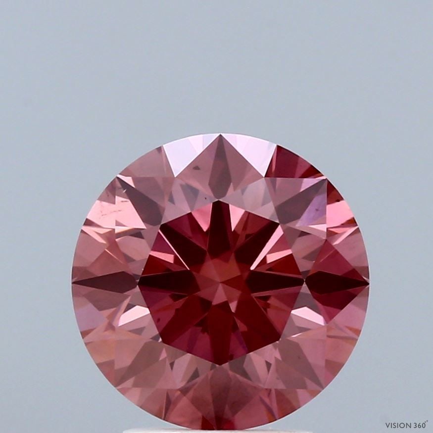 Ideal Loose Diamond - ROUND 3.13ct Fancy Deep Pink VS2: Ideal Loose Diamond - ROUND 3.13ct Fancy Deep Pink VS2 Source: This is a real non-mined Diamond that has been grown in a lab Shape: ROUND Carats: 3.13 Color: Fancy Deep Pink Certification: IGI PLEASE 
