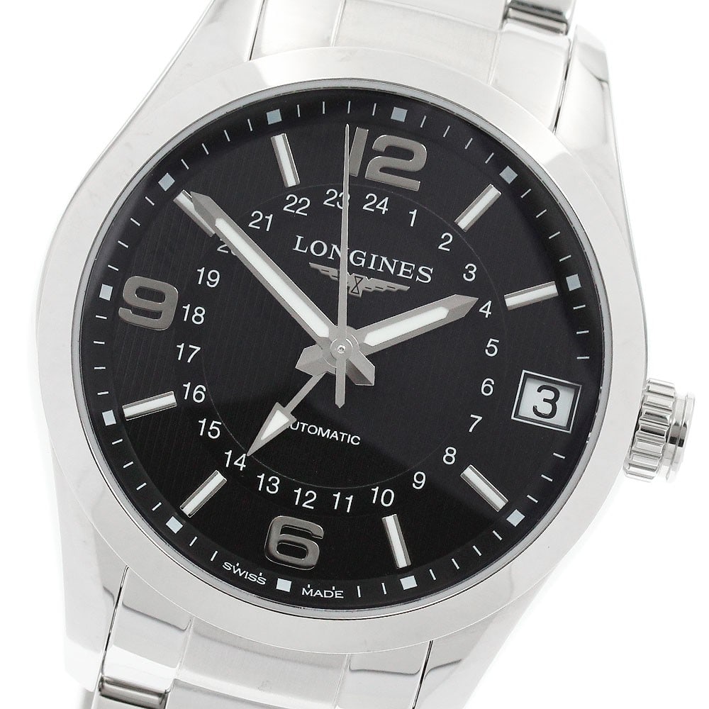 Longines Conquest Classic GMT Date Automatic Mens Steel Watch L2.799.4.56.6 (1 of 6)