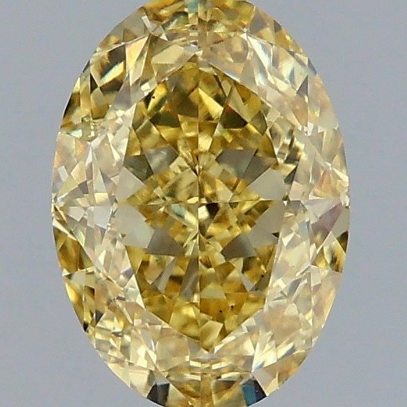 Loose Diamond - OVAL 2.03ct Fancy Intense Yellow VS2: Loose Diamond - OVAL 2.03ct Fancy Intense Yellow VS2 Source: This is a real non-mined Diamond that has been grown in a lab Shape: OVAL Carats: 2.03 Color: Fancy Intense Yellow Certification: IGI Video