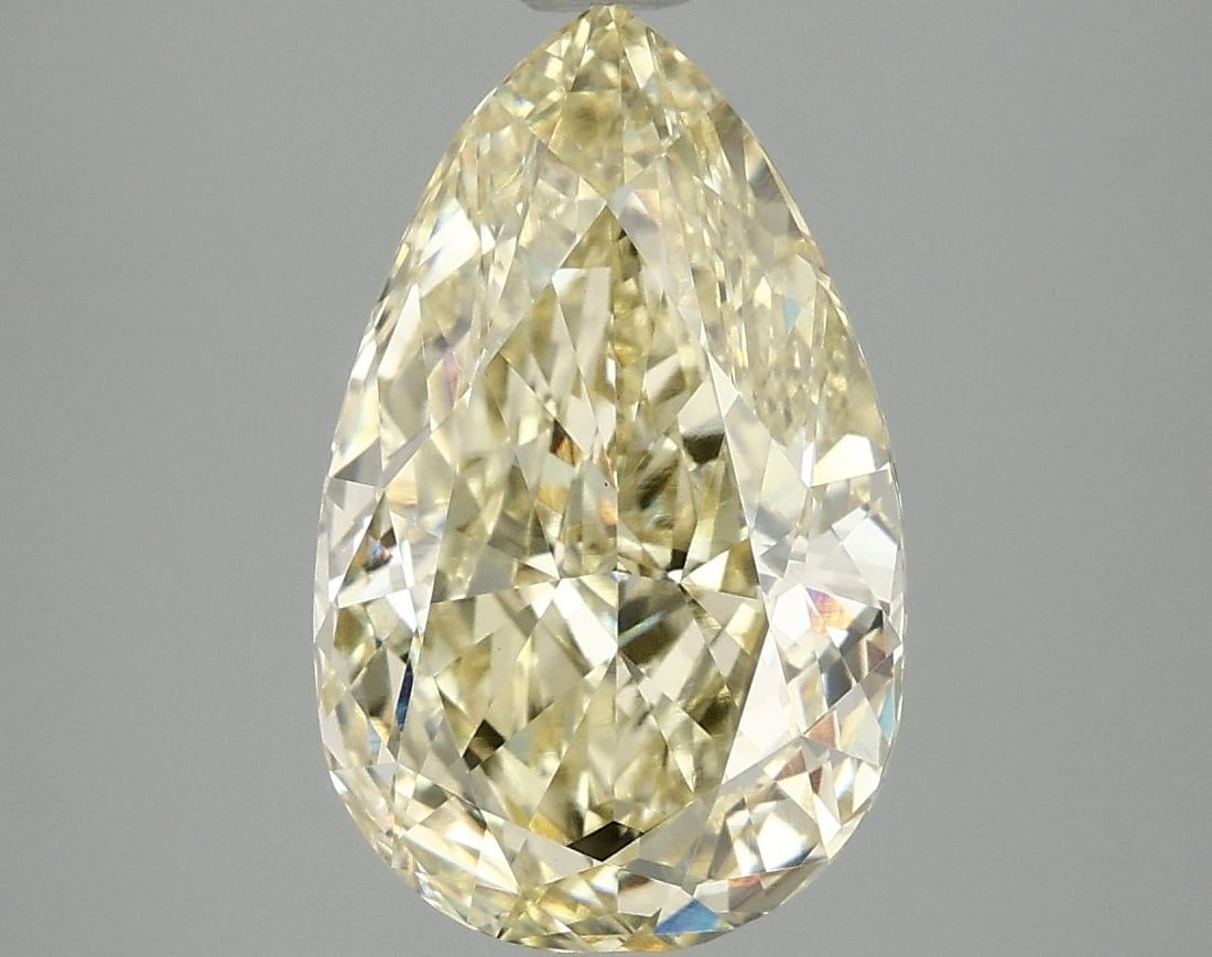 Loose Diamond - PEAR 4.03ct Fancy Intense Yellow VS1: Loose Diamond - PEAR 4.03ct Fancy Intense Yellow VS1 Source: This is a real non-mined Diamond that has been grown in a lab Shape: PEAR Carats: 4.03 Color: Fancy Intense Yellow Certification: IGI Video