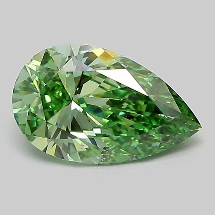 Loose Diamond - PEAR 1.0ct Fancy Vivid Green SI1: Loose Diamond - PEAR 1.0ct Fancy Vivid Green SI1 Source: This is a real non-mined Diamond that has been grown in a lab Shape: PEAR Carats: 1.0 Color: Fancy Vivid Green Certification: IGI Video: