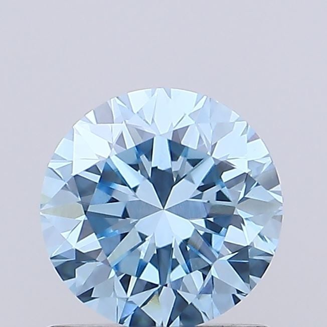 Loose Diamond - ROUND 0.62ct Fancy Vivid Blue VVS2: Loose Diamond - ROUND 0.62ct Fancy Vivid Blue VVS2 Source: This is a real non-mined Diamond that has been grown in a lab Shape: ROUND Carats: 0.62 Color: Fancy Vivid Blue Certification: IGI Video: