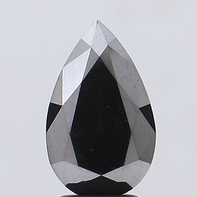 Loose Diamond - PEAR 2.68ct Fancy Vivid Yellowish Black VS1: Loose Diamond - PEAR 2.68ct Fancy Vivid Yellowish Black VS1 Source: This is a real non-mined Diamond that has been grown in a lab Shape: PEAR Carats: 2.68 Color: Fancy Vivid Yellowish Black Certificat