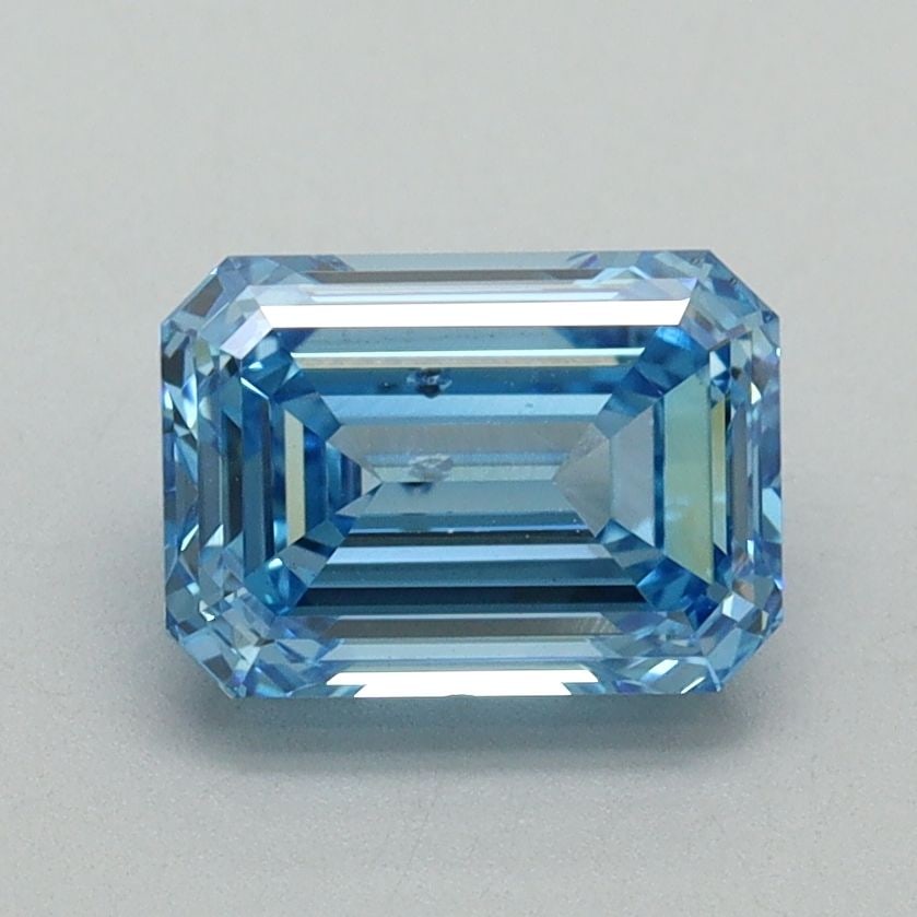Loose Diamond - EMERALD 1.5ct Fancy Vivid Blue VS2: Loose Diamond - EMERALD 1.5ct Fancy Vivid Blue VS2 Source: This is a real non-mined Diamond that has been grown in a lab Shape: EMERALD Carats: 1.5 Color: Fancy Vivid Blue Certification: IGI Video: