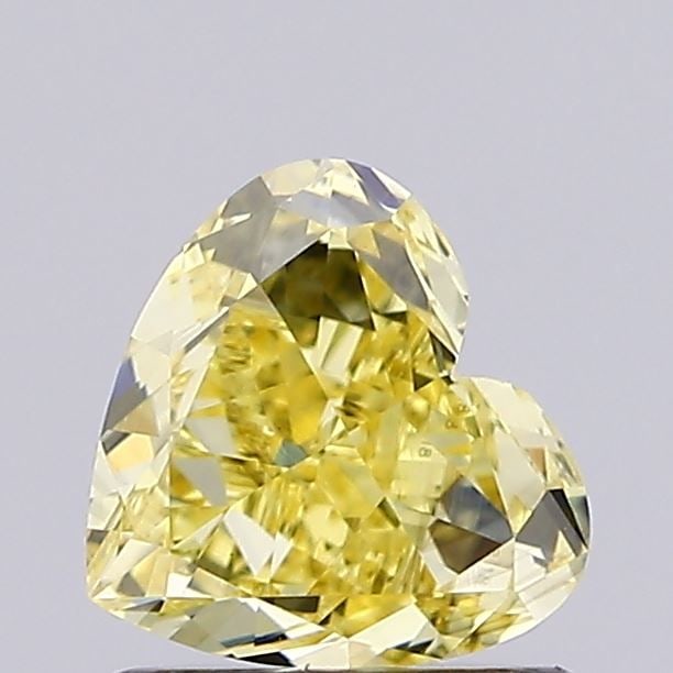 Loose Diamond - HEART 1.01ct Fancy Intense Yellow VS1: Loose Diamond - HEART 1.01ct Fancy Intense Yellow VS1 Source: This is a real non-mined Diamond that has been grown in a lab Shape: HEART Carats: 1.01 Color: Fancy Intense Yellow Certification: IGI Vid