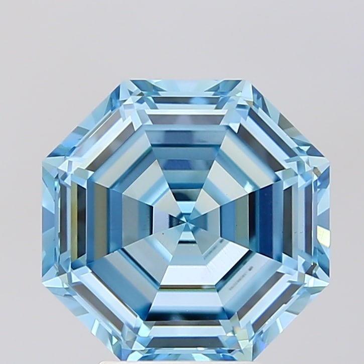 Loose Diamond - OCTAGONAL STEP CUT 4.32ct BLUE VS1: Loose Diamond - OCTAGONAL STEP CUT 4.32ct BLUE VS1 Source: This is a real non-mined Diamond that has been grown in a lab Shape: OCTAGONAL STEP CUT Carats: 4.32 Color: BLUE Clarity: VS1 Certification: 