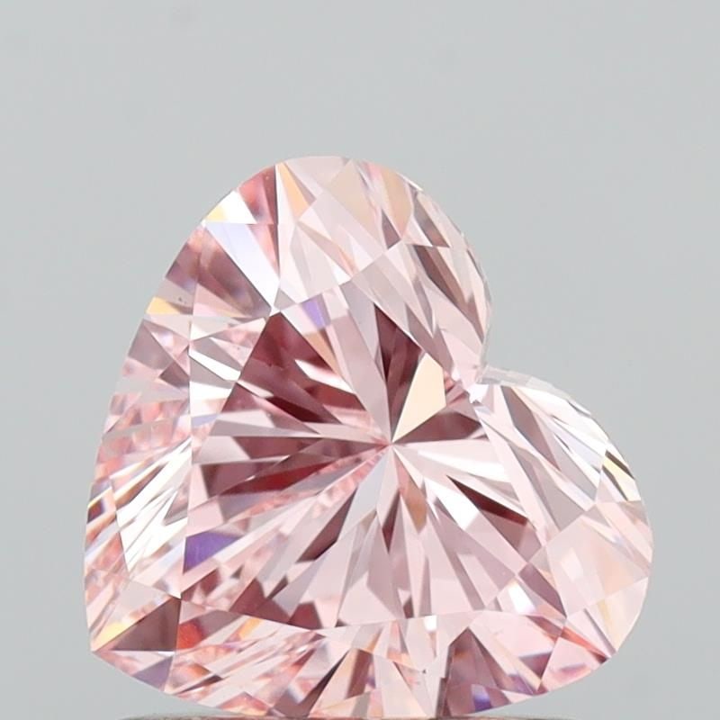Loose Diamond - HEART 1.07ct Fancy Intense Pink VS1: Loose Diamond - HEART 1.07ct Fancy Intense Pink VS1 Source: This is a real non-mined Diamond that has been grown in a lab Shape: HEART Carats: 1.07 Color: Fancy Intense Pink Certification: IGI Video: