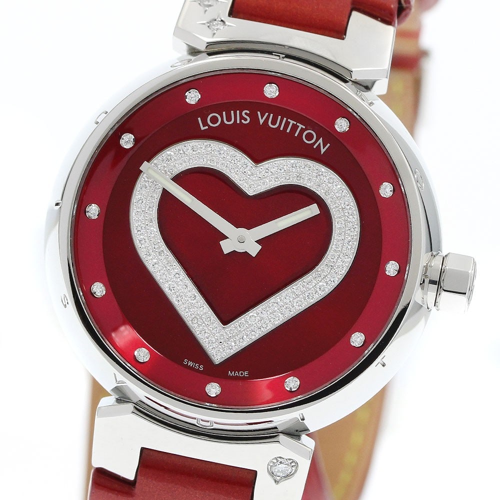Louis Vuitton Tambour Heart Pomme d'Amour Q1314 Ladies Quartz Watch (1 of 7)