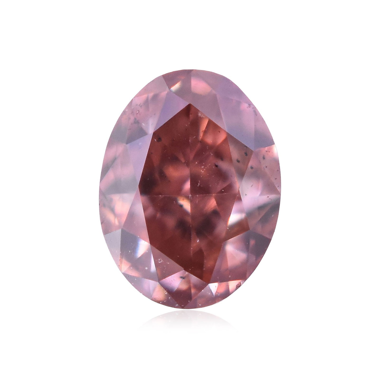 Loose Diamond - OVAL 0.17ct Fancy Deep Brownish Pink SI1: Loose Diamond - OVAL 0.17ct Fancy Deep Brownish Pink SI1 Source: Natural Shape: OVAL Carats: 0.17 Color: Fancy Deep Brownish Pink Certification: GIA Video: