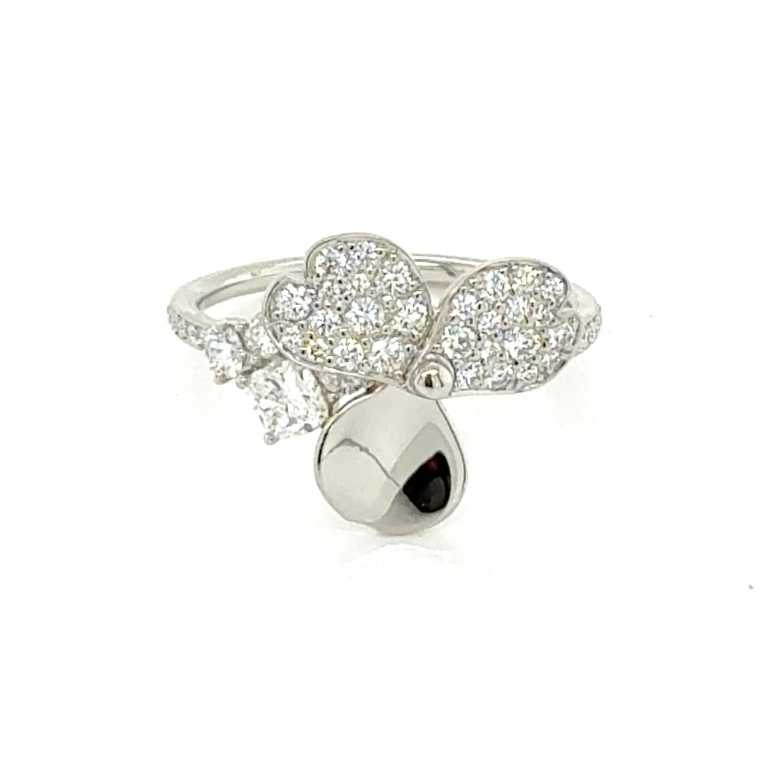 Tiffany & Co. Paper Flowers platinum diamond floral ring size 7 (1 of 7)