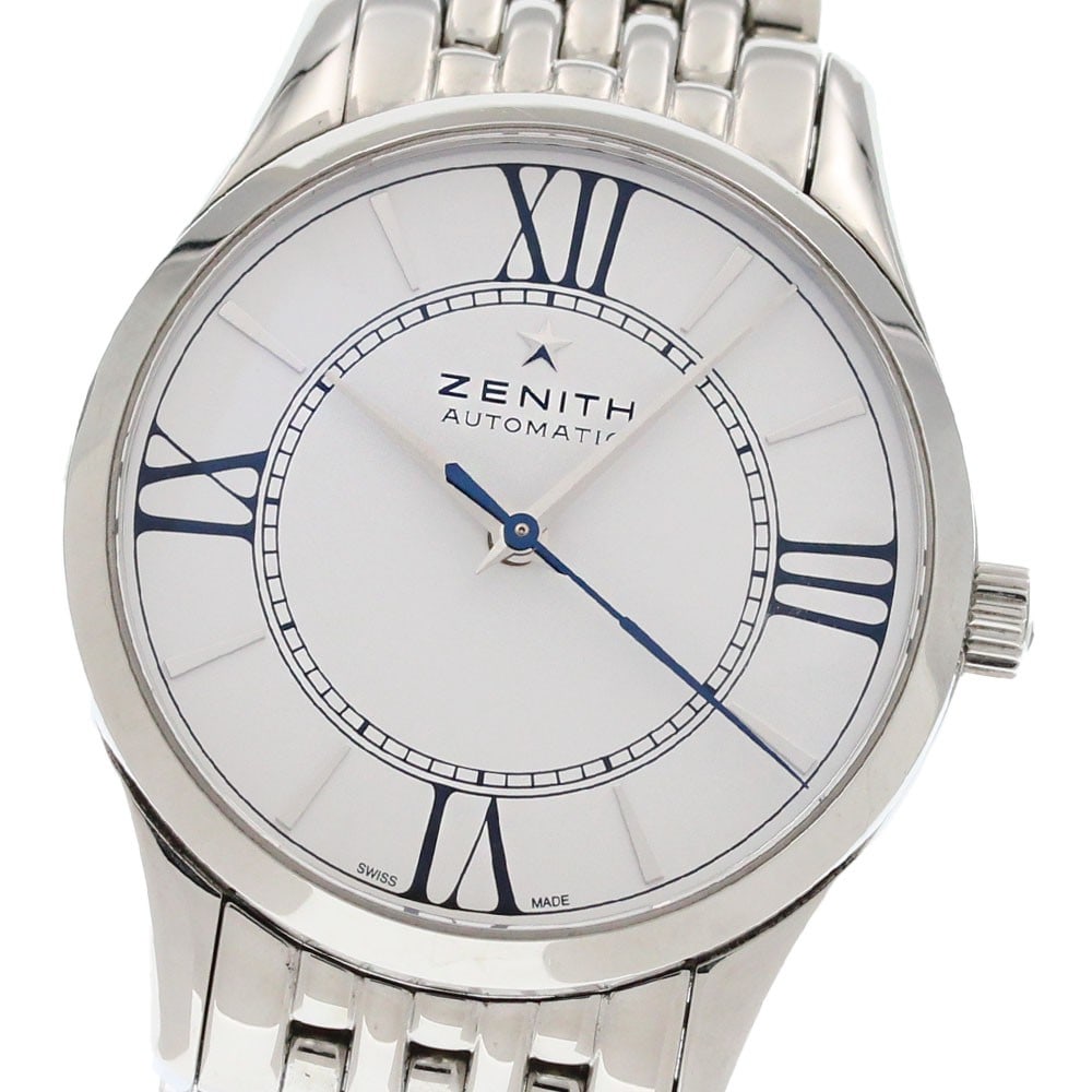 Zenith Elite Ultra Thin Lady Wristwatch Ref 03.2310.679: Zenith Elite Ultra Thin Lady Wristwatch Ref 03.2310.679 ZENITH Elite Ultra Thin Lady women's wristwatch, a pre-owned Swiss-made timepiece with an automatic movement. It features a stainless steel case
