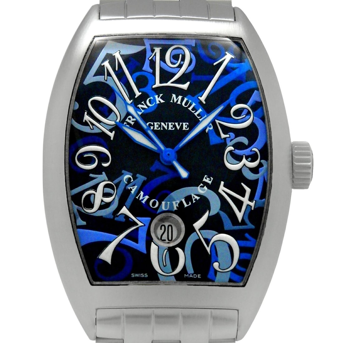 Franck Muller 7880 CDTBR Casablanca Blue Camouflage Mens Wristwatch (1 of 6)