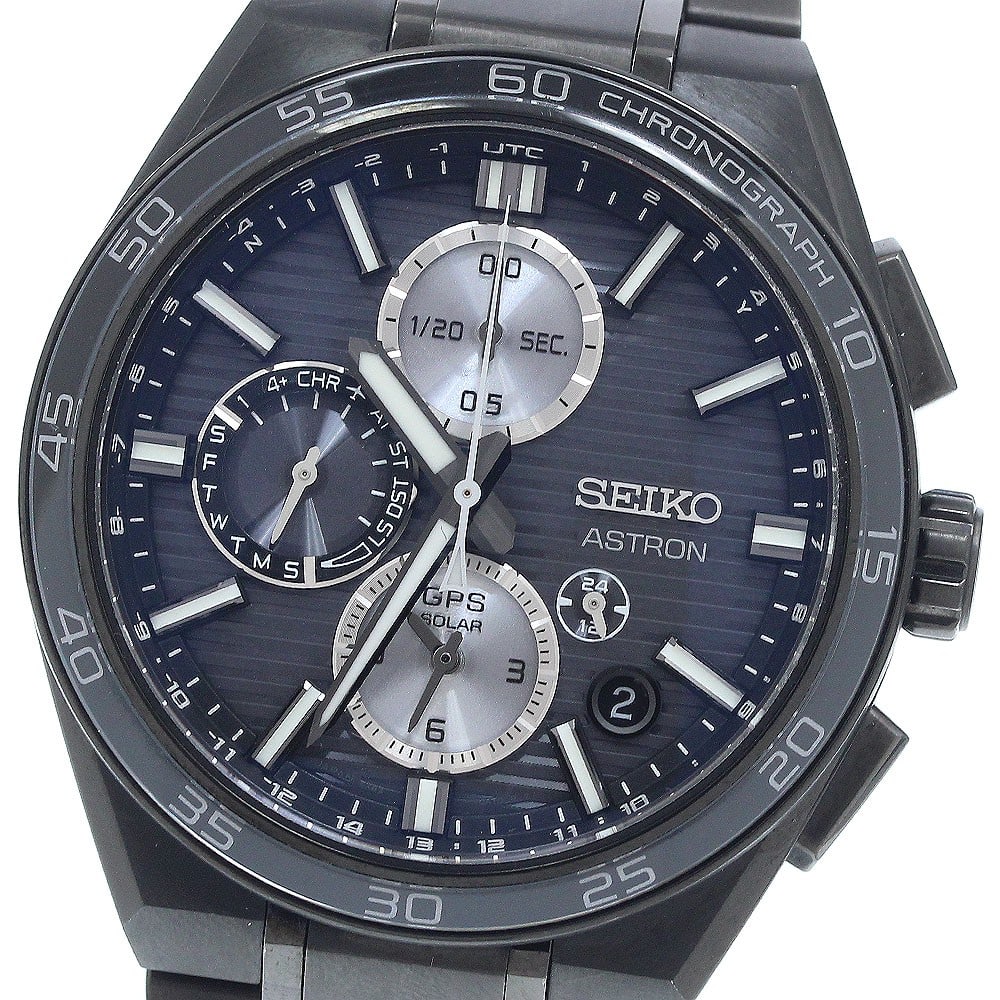 SEIKO Astron Nextar SBXC179 5X83-0AP0-1 Solar Radio Men's Wristwatch: SEIKO Astron Nextar SBXC179 5X83-0AP0-1 Solar Radio Men's Wristwatch Pre-owned Seiko Astron Nextar men's wristwatch with solar radio-controlled movement and multifunction day-date display. This Japan-