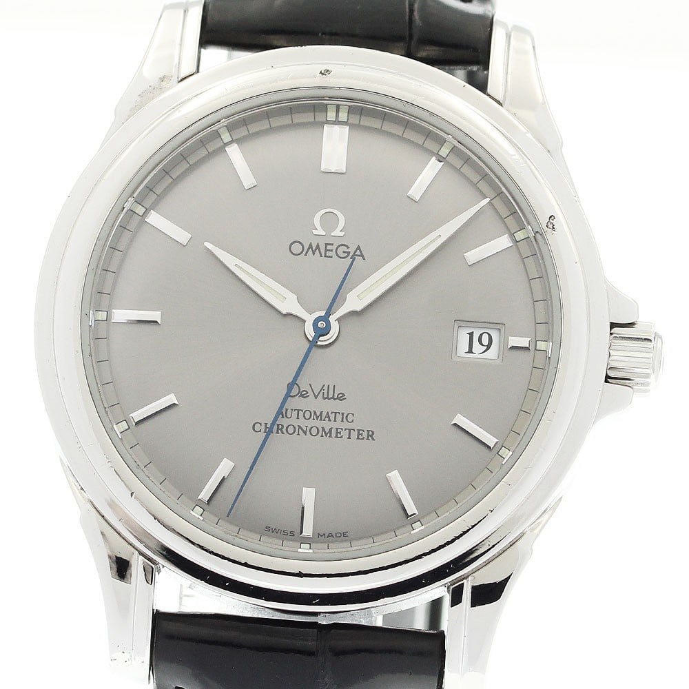 OMEGA De Ville Co-Axial 4831.40.31 mens automatic date watch: OMEGA De Ville Co-Axial 4831.40.31 mens automatic date watch Pre-owned Omega De Ville Co-Axial wristwatch with automatic movement and date display. This men's watch features a gray dial in a stainless