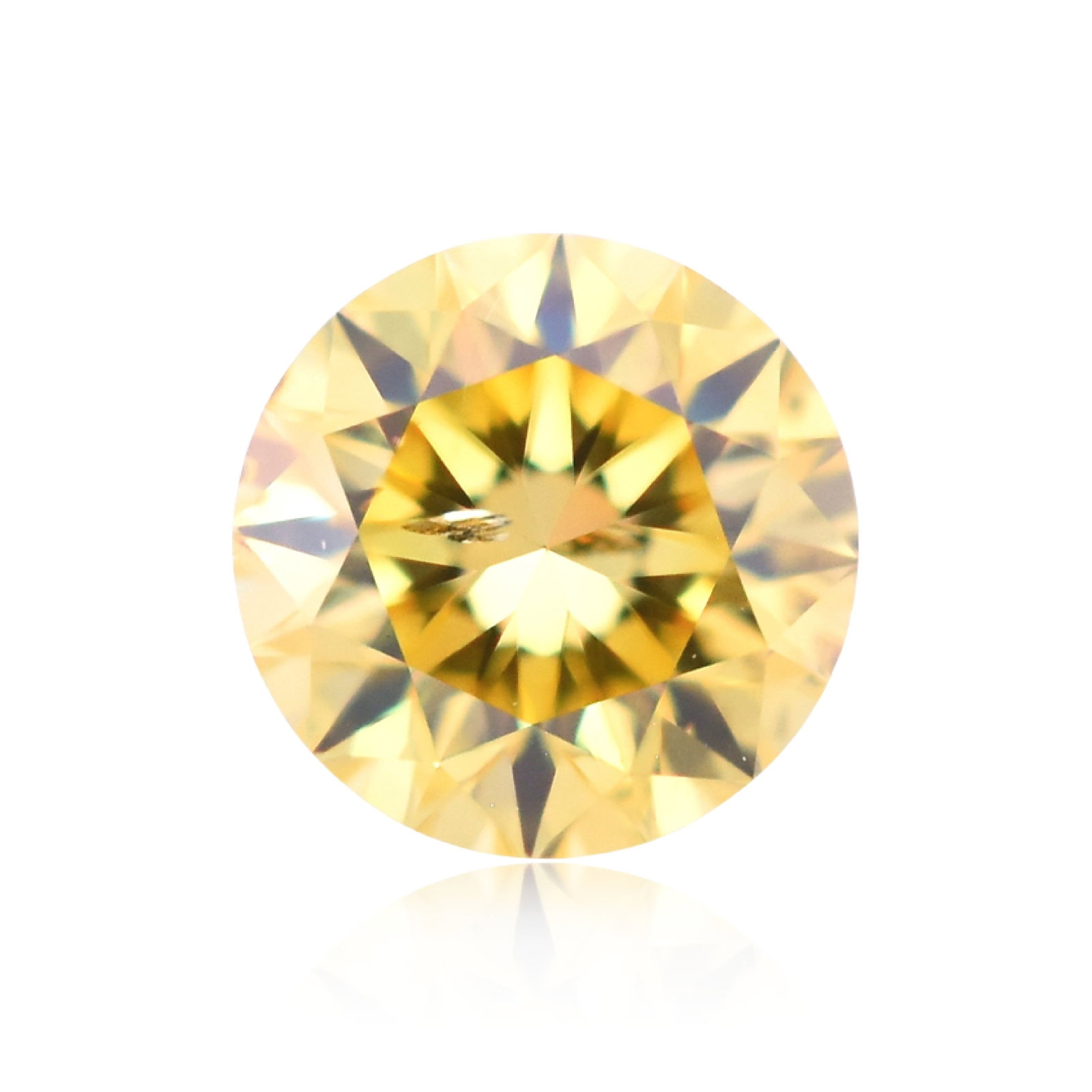 Loose Diamond - ROUND 0.32ct Fancy Vivid Yellow I1: Loose Diamond - ROUND 0.32ct Fancy Vivid Yellow I1 Source: Natural Shape: ROUND Carats: 0.32 Color: Fancy Vivid Yellow Certification: GIA Video: