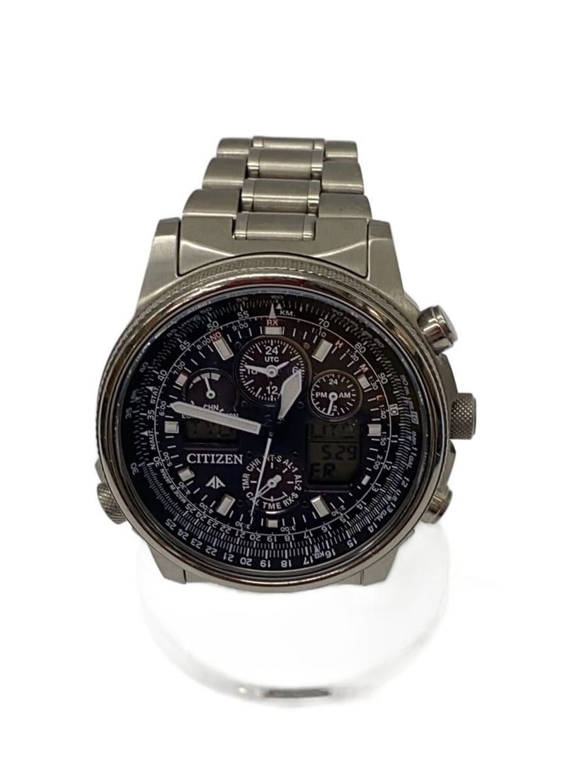 CITIZEN U680-T016677 PMV65-2271 Promaster Sky Eco-Drive Men's Wristwatch: CITIZEN U680-T016677 PMV65-2271 Promaster Sky Eco-Drive Men's Wristwatch Men's Citizen Promaster Sky Eco-Drive solar wristwatch, made in Japan. It features a black stainless steel design and is offere