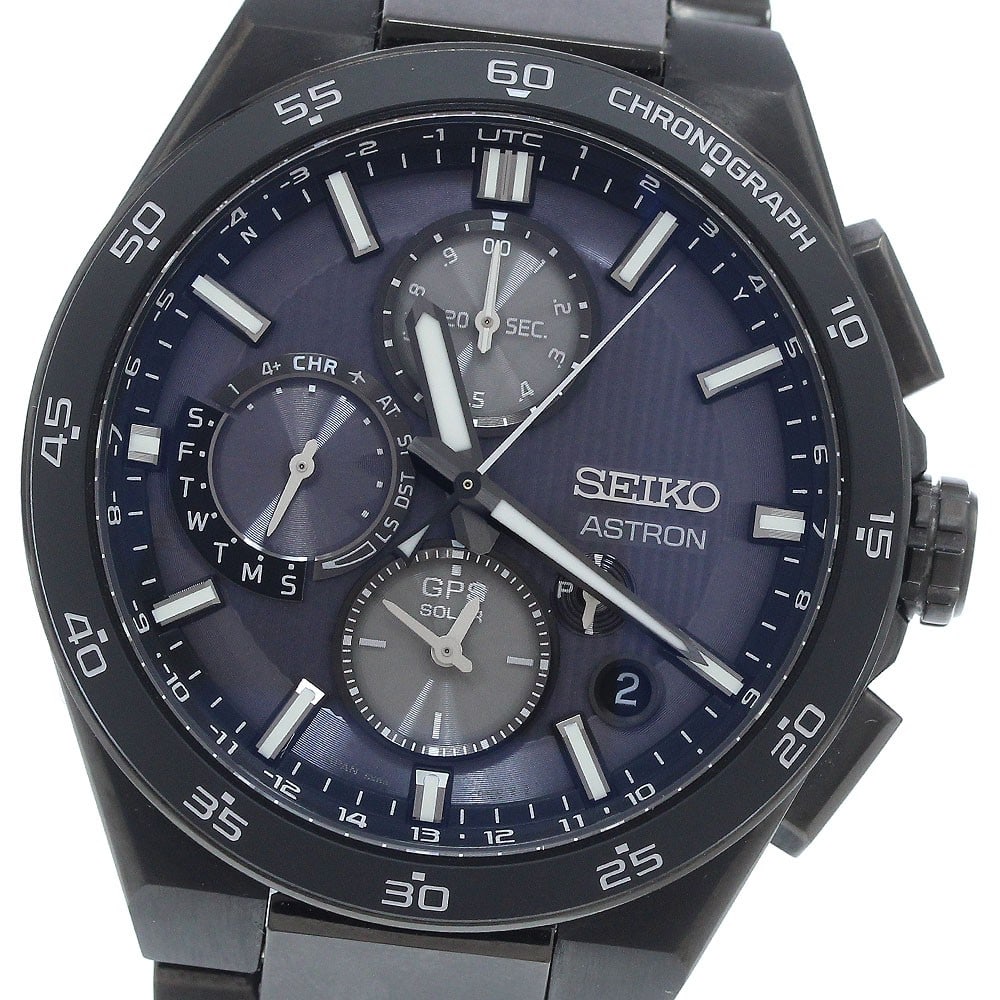 SEIKO Astron Nextar Core Shop Exclusive Men's Solar Radio Watch SBXC155: SEIKO Astron Nextar Core Shop Exclusive Men's Solar Radio Watch SBXC155 Pre-owned Seiko Astron Nextar Core Shop Exclusive men's wristwatch with a black dial and solar radio controlled movement. This m
