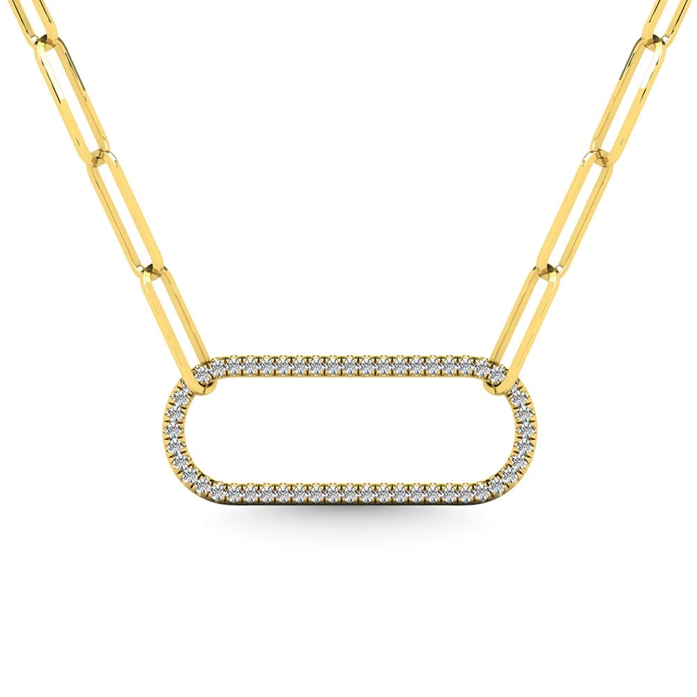 Diamond 1/5 Ct.Tw. Fashion Pendant in 10K Yellow Gold: Diamond 1/5 Ct.Tw. Fashion Pendant in 10K Yellow Gold 10k Yellow Gold Stone Color: H-i Stone Clarity: I2 Unless otherwise specified, pendants that include a chain are paired with our standard 18-inch 