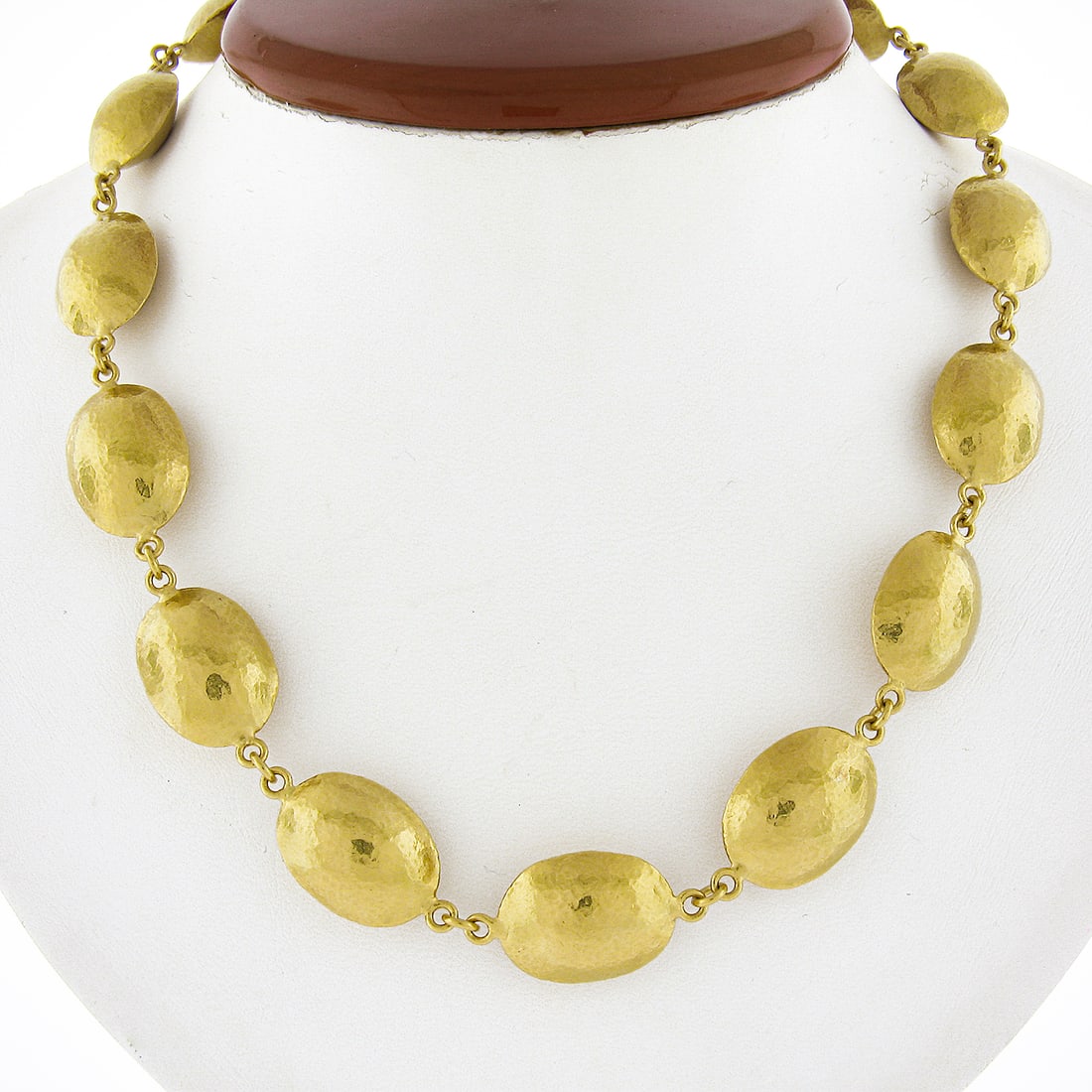 Gurhan 23.76k Yellow Gold Adjustable Chain Necklace 17.5 Inch Puffed Domed (1 of 7)