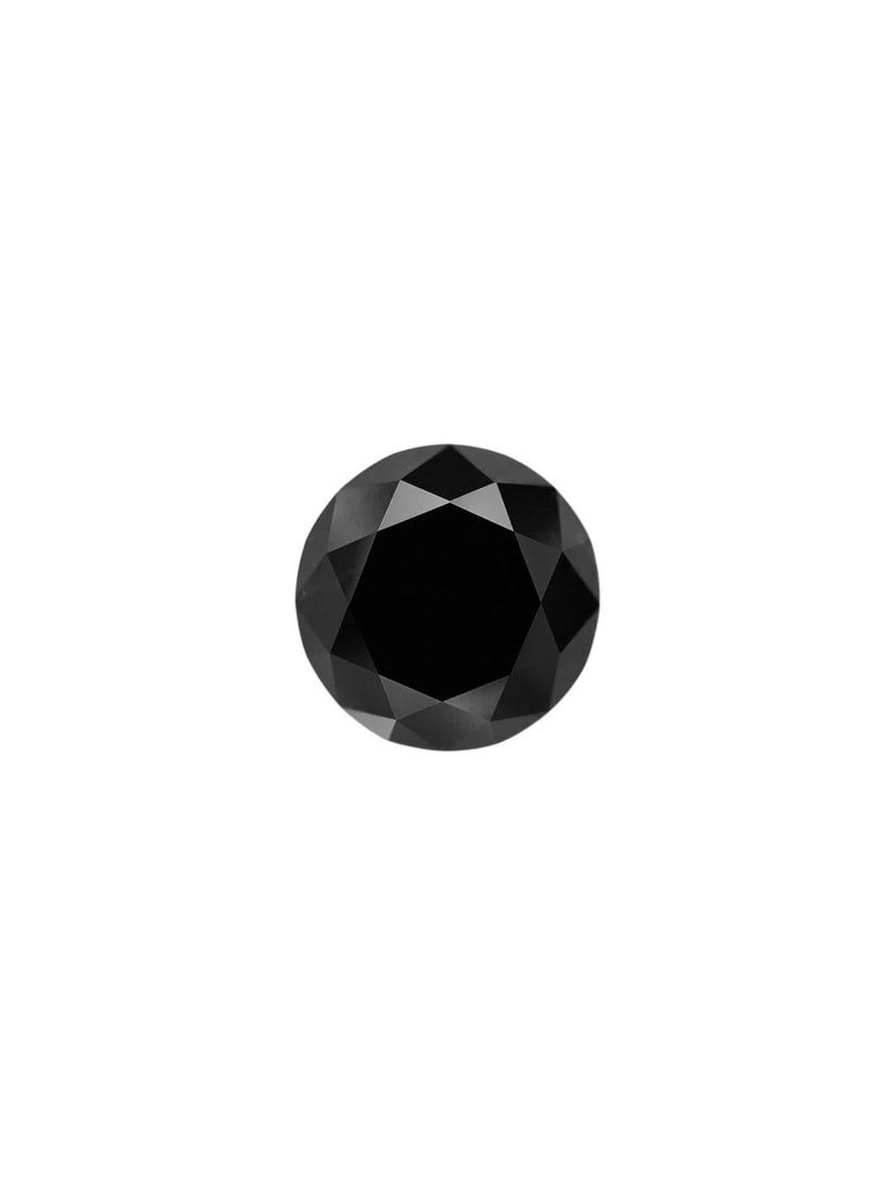Loose Diamond - ROUND 0.55ct Fancy Black VVS2: Loose Diamond - ROUND 0.55ct Fancy Black VVS2 Source: Natural Shape: ROUND Carats: 0.55 Color: Fancy Black Certification: NONE Video: