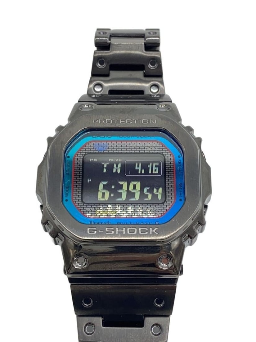 Casio G Shock GMW B5000BPC 1JF Stainless Steel Solar Watch: Casio G Shock GMW B5000BPC 1JF Stainless Steel Solar Watch This CASIO G-SHOCK Full Metal Series men's watch features a durable stainless steel construction and Tough Solar technology. The model GMW-B5