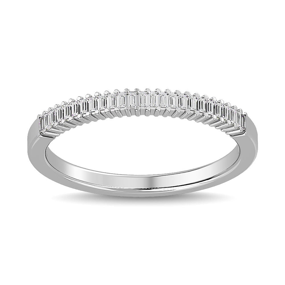 Diamond 1/2 Ct.tw Anniversary Band in 14K White Gold: Diamond 1/2 Ct.tw Anniversary Band in 14K White Gold 14k White Gold Stone Color: G-h Stone Clarity: I1 Each ring is presented in standard size 6.5. Complimentary resizing is available between sizes 51