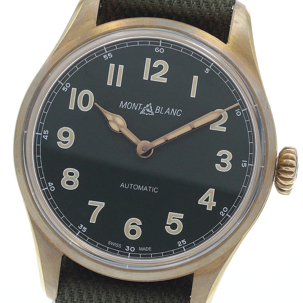Montblanc 1858 Automatic Limited Edition Mens Wristwatch MB118222: Montblanc 1858 Automatic Limited Edition Mens Wristwatch MB118222 Pre-owned Montblanc 1858 Automatic Limited Edition men's wristwatch with an automatic movement and a khaki dial. This watch features a