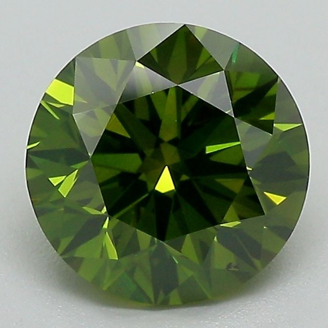 Loose Diamond - ROUND 2.0ct Fancy Green VVS1: Loose Diamond - ROUND 2.0ct Fancy Green VVS1 Source: Natural Shape: ROUND Carats: 2.0 Color: Fancy Green Certification: NONE Video: