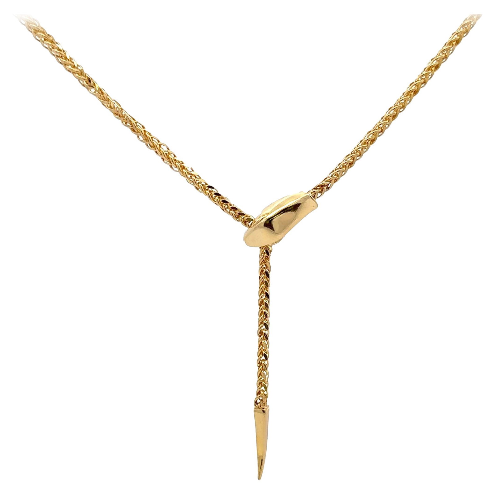 Harbor Diamonds Snake Motif Adjustable Lariat Necklace 14K Yellow Gold Italy: Harbor Diamonds Snake Motif Adjustable Lariat Necklace 14K Yellow Gold Italy This stunning adjustable lariat bolo necklace is crafted from 14 karat yellow gold and weighs 5.6 grams. Featuring a unique