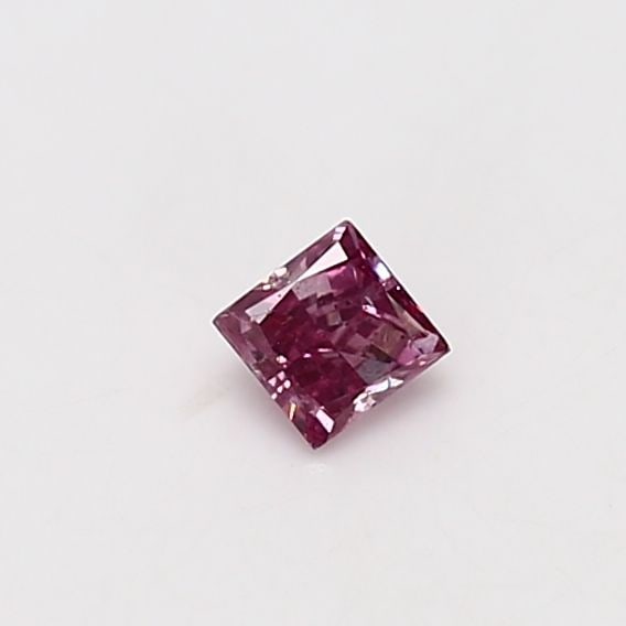 Loose Diamond - PRINCESS 0.17ct Fancy Vivid Purplish Pink I1 (1 of 1)