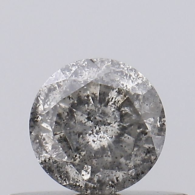 Loose Diamond - ROUND 0.31ct Salt and Pepper I3: Loose Diamond - ROUND 0.31ct Salt and Pepper I3 Source: Natural Shape: ROUND Carats: 0.31 Color: Salt and Pepper Certification: NONE Video: