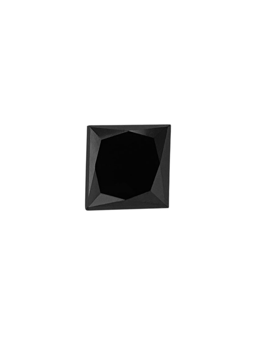 Loose Diamond - PRINCESS 0.33ct Fancy Black VVS2: Loose Diamond - PRINCESS 0.33ct Fancy Black VVS2 Source: Natural Shape: PRINCESS Carats: 0.33 Color: Fancy Black Certification: NONE PLEASE NOTE: Framed, Large, or heavy items do not have shipping cos