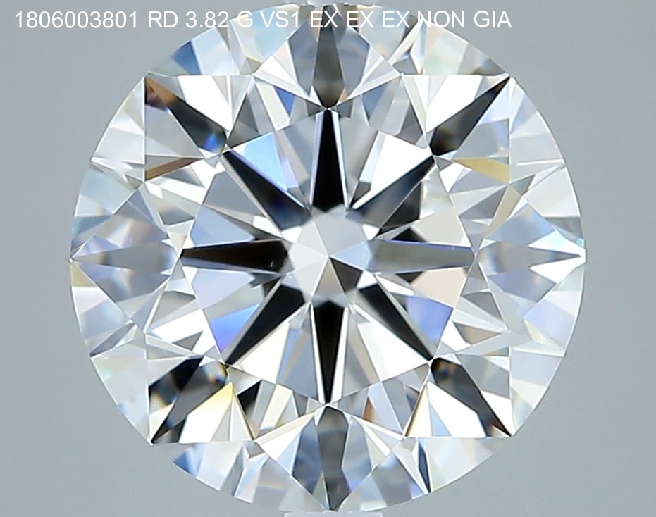 Loose Diamond - Round 3.82ct G VS1: Loose Diamond - Round 3.82ct G VS1 Source: Natural Mined Diamond Shape: Round Carats: 3.82 Color: G Clarity: VS1 Certification: GIA Condition: Pre-Owned PLEASE NOTE: Framed, Large, or heavy items do n