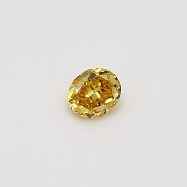 Loose Diamond - OVAL 0.19ct Fancy Vivid Orangey Yellow SI2: Loose Diamond - OVAL 0.19ct Fancy Vivid Orangey Yellow SI2 Source: Natural Shape: OVAL Carats: 0.19 Color: Fancy Vivid Orangey Yellow Certification: GIA Video: